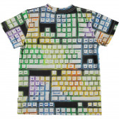 Πολύχρωμη κοντομάνικη μπλούζα με στάμπα Game On Molo 334520 2