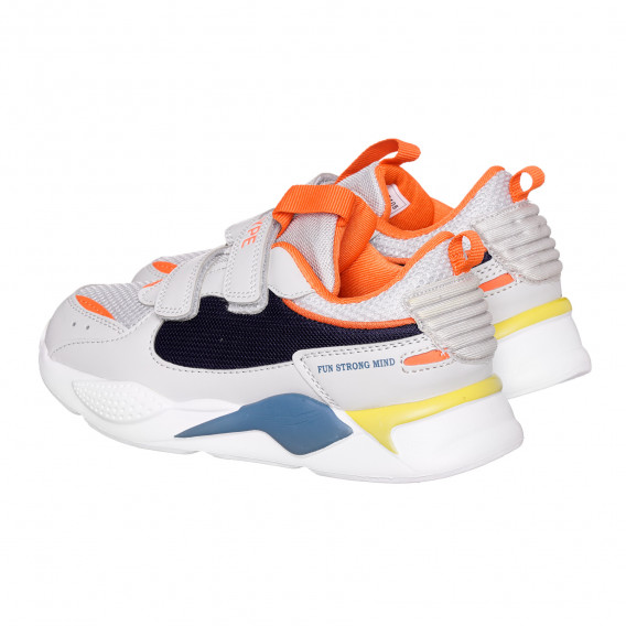 Αθλητικά παπούτσια με πορτοκαλί αποχρώσεις, γκρι HYPE 334594 2