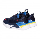 Αθλητικά παπούτσια με κόκκινες πινελιές, μπλε HYPE 334597 2
