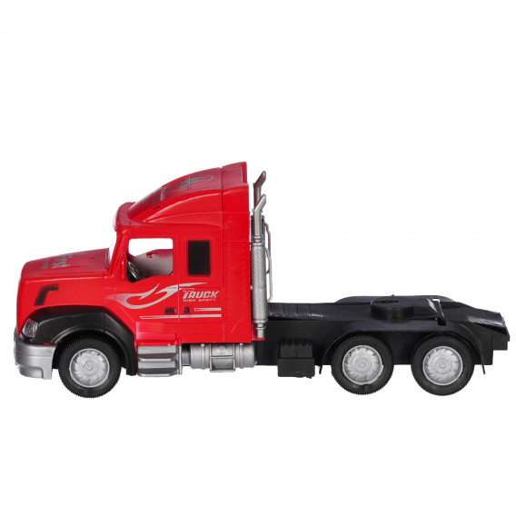 Κόκκινο φορτηγό μεταφοράς αυτοκινήτων με 3 αυτοκίνητα GOT 334625 6