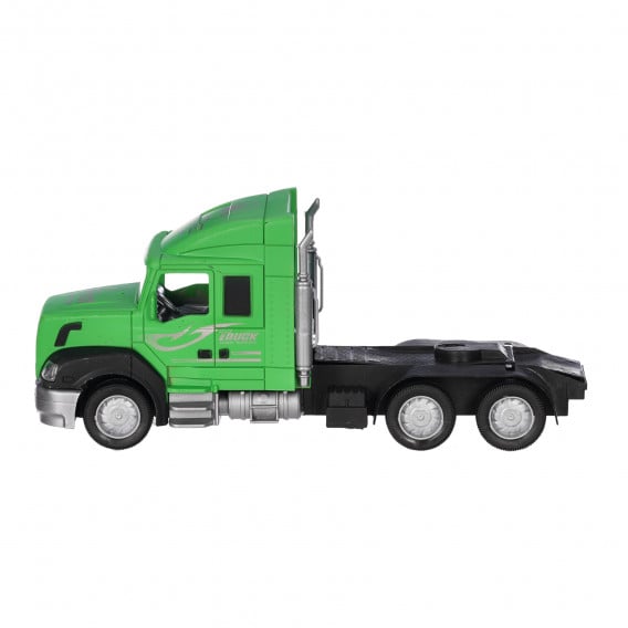 Πράσινο φορτηγό μεταφοράς αυτοκινήτων με 3 αυτοκίνητα GOT 334628 3