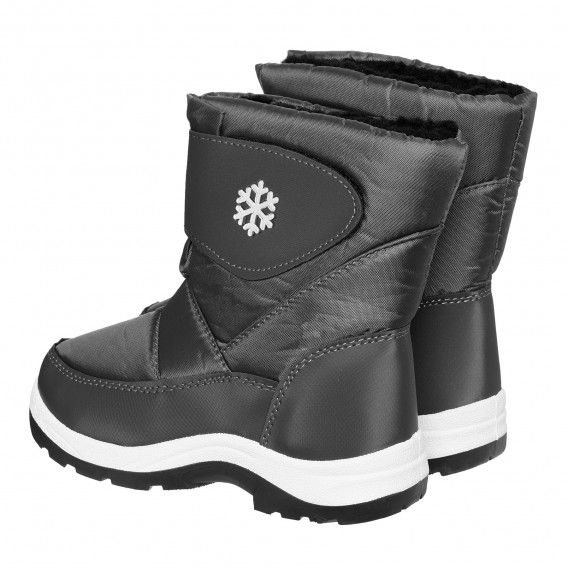 Μπότες Apres με σχέδιο νιφάδας χιονιού, γκρι Best buy shoes 334666 2