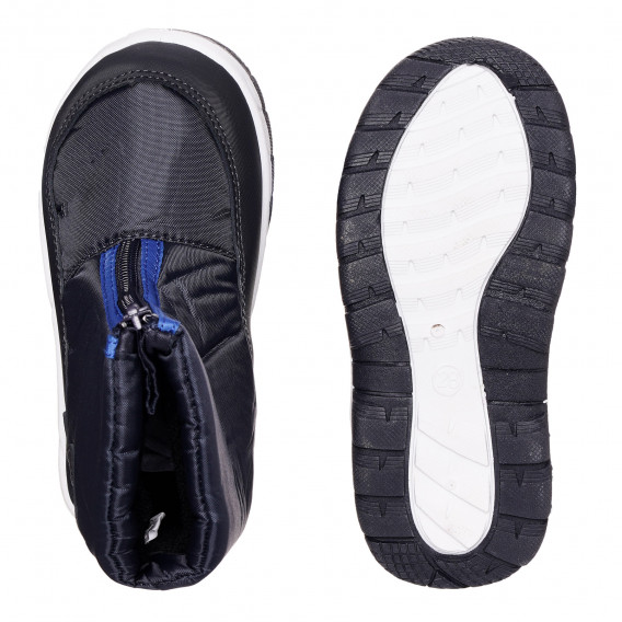Μπότες Apres με μπλε λεπτομέρειες, σκούρο μπλε Best buy shoes 334680 3