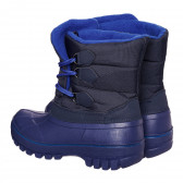 Μπότες Apres με μπλε λεπτομέρειες, μαύρες Best buy shoes 334714 2