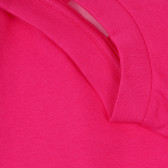 Ροζ κοντό μπλουζάκι με τριγωνικό στάμπα Guess 335017 3