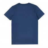 Μπλε κοντομάνικη μπλούζα με στάμπα &quot;81&quot;. Guess 335026 4