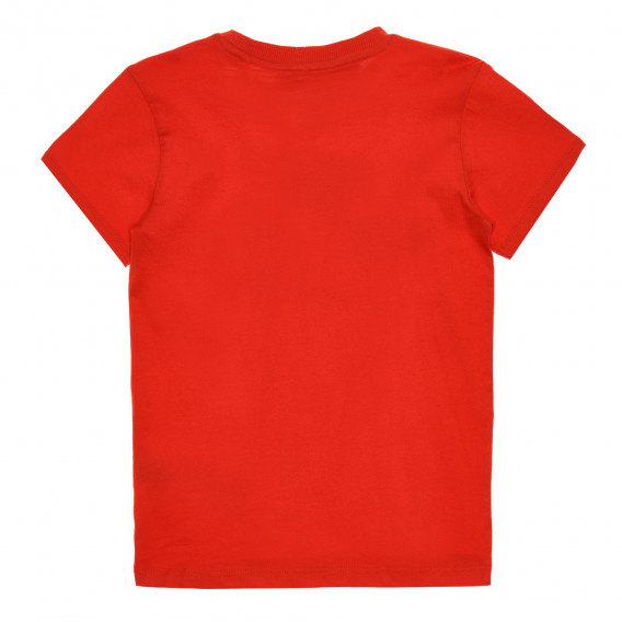 Κόκκινη κοντομάνικη μπλούζα με στάμπα &quot;81&quot;. Guess 335030 4