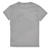 Γκρι μπλουζάκι με μεγάλο τριγωνικό στάμπα Guess 335038 4