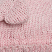 Καπέλο με αυτιά και απλικέ panda για ένα μωρό, ροζ Chicco 335182 4
