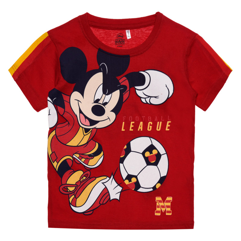 Βαμβακερό μπλουζάκι Mickey Mouse, κόκκινο  335247
