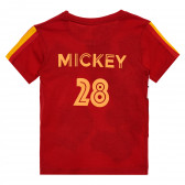 Βαμβακερό μπλουζάκι Mickey Mouse, κόκκινο Mickey Mouse 335250 4