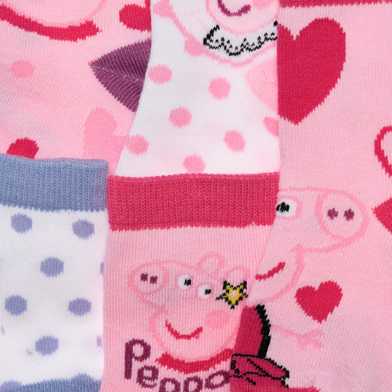 Σετ πέντε κάλτσες Peppa Pig, πολύχρωμες Peppa pig 335285 3