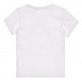 Μπλουζάκι από οργανικό βαμβάκι με γραφικό σχέδιο σε λευκό Name it 335769 7