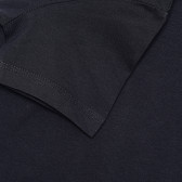 Μπλουζάκι από οργανικό βαμβάκι με λεζάντα, σε σκούρο μπλε χρώμα Name it 335774 5
