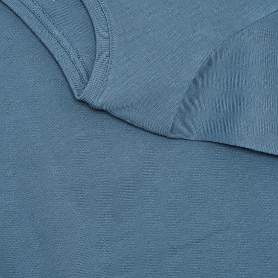 Μπλουζάκι από οργανικό βαμβάκι με γραφικό σχέδιο, μπλε Name it 335793 5