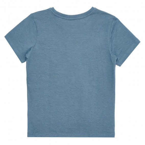 Μπλουζάκι από οργανικό βαμβάκι με γραφικό σχέδιο, μπλε Name it 335795 7