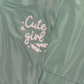 Βρεφικό πράσινο χειμερινό παρκά, με ροζ γούνινη επένδυση  Cool club 335927 3