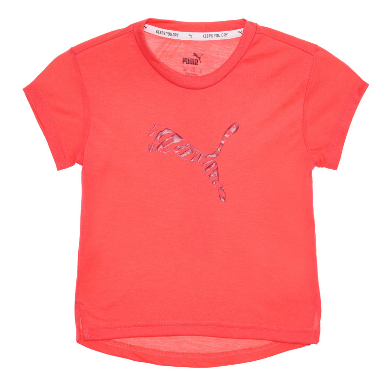 Puma μοντέρνο αθλητικό νεανικό μπλουζάκι, ροζ για κορίτσια  336056
