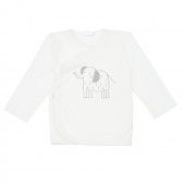 Γιλέκο από βαμβάκι με ελέφαντα για ένα μωρό, λευκό Pinokio 336082 