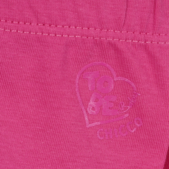 Chicco βρεφικό βαμβακερό κολάν σε ροζ χρώμα με στάμπα καρδιά   Chicco 336157 3