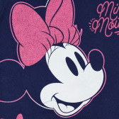 Σετ βαμβακερό μπλουζάκι και σορτς Minnie Mouse, μπλε Minnie Mouse 336232 3