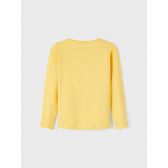 Μακρυμάνικη μπλούζα από οργανικό βαμβάκι ουράνιο τόξο, κίτρινο Name it 336483 2