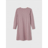 Φόρεμα από οργανικό βαμβάκι με figural print, ροζ Name it 336513 2