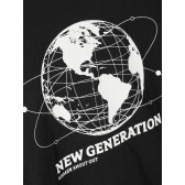 Βαμβακερό μπλουζάκι νέας γενιάς, μαύρο Name it 336626 2