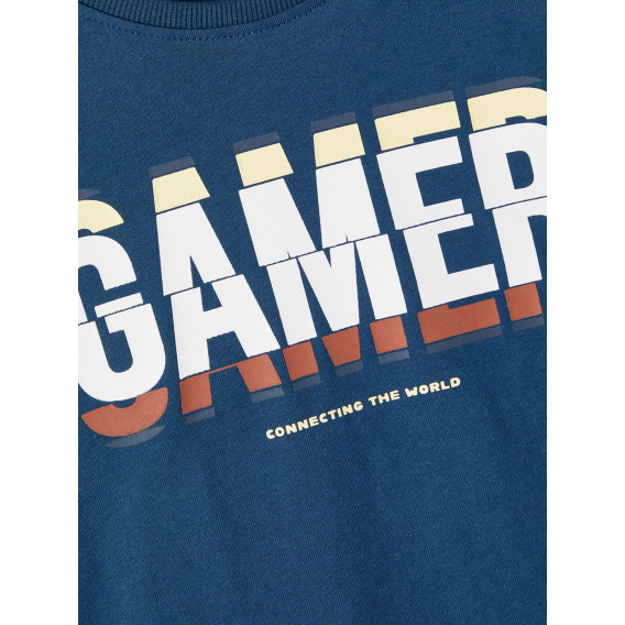 Gamer βαμβακερό μπλουζάκι, μπλε Name it 336629 3