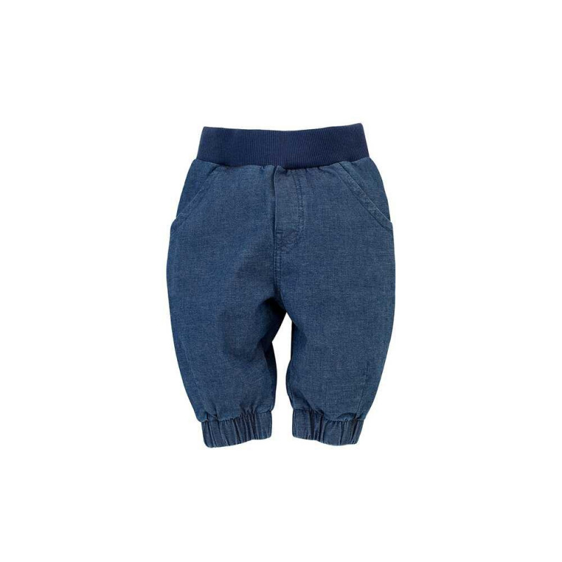 Βαμβακερό βρεφικό παντελόνι, μπλε  336654