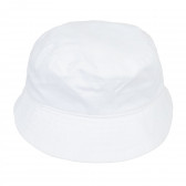 Βαμβακερό καπέλο μωρού, σε λευκό Benetton 336743 