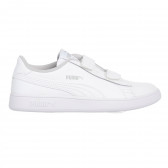 Πάνινα παπούτσια για ένα κορίτσι, λευκό Puma 338996 