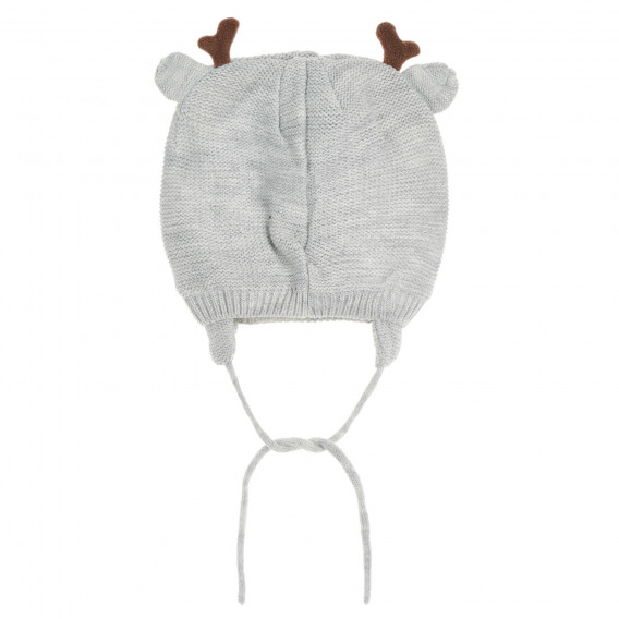 Πλεκτό καπέλο με χειμερινά μοτίβα "Rudolph", γκρι Cool club 339483 7