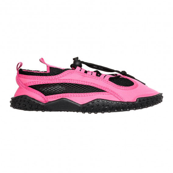 Παπούτσια Aqua σε ροζ χρώμα με μαύρες πινελιές Playshoes 339720 