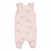 Βαμβακερό ολόσωμο με τύπωμα για μωρό, ροζ Pinokio 340510 