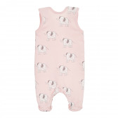 Βαμβακερό ολόσωμο με τύπωμα για μωρό, ροζ Pinokio 340513 4