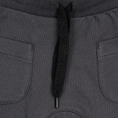 Βαμβακερό παντελόνι μωβ, σε γκρι χρώμα. Pinokio 340518 6