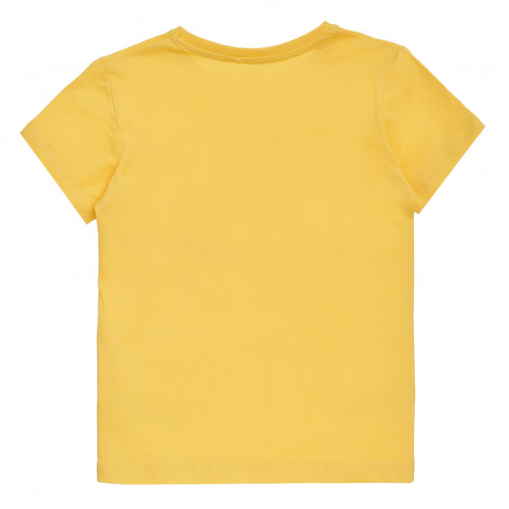 Βαμβακερό μπλουζάκι vintage spirit, κίτρινο Name it 340659 4