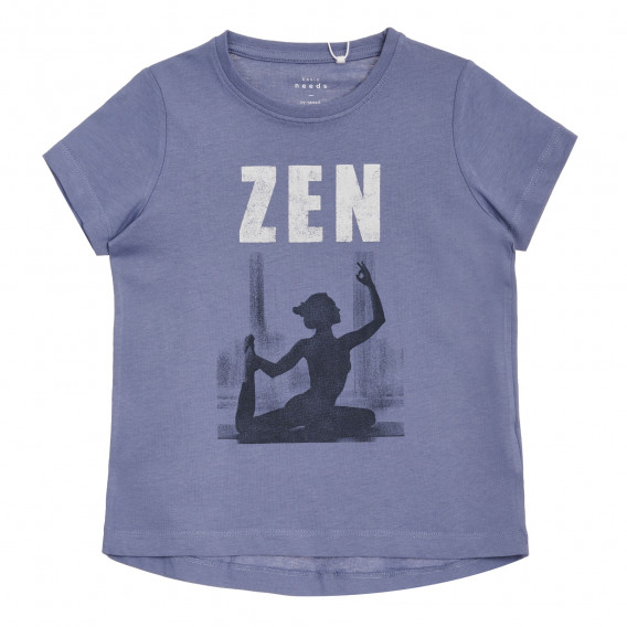 T-shirt ZEN βαμβακερό, μπλε Name it 340672 