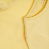 Βαμβακερό T-shirt Me time, κίτρινο Name it 340793 3