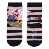 Σετ με τρίχρωμες κάλτσες με στάμπες peppa pig Name it 340807 3