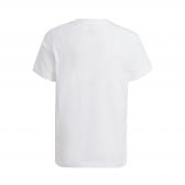 Μπλούζα κοντομάνικη με το λογότυπο της μάρκας, λευκή Adidas 342284 2