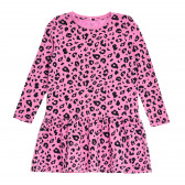 Φόρεμα με animal print, ροζ Name it 342456 1