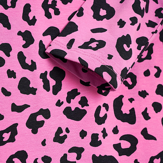 Φόρεμα με animal print, ροζ Name it 342458 3