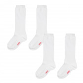 Σετ από δύο ζευγάρια λευκές κάλτσες Chicco 343021 