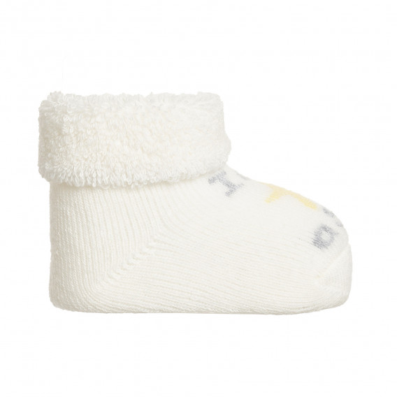 Πλεκτές κάλτσες STAR για μωρά, λευκές Chicco 343031 