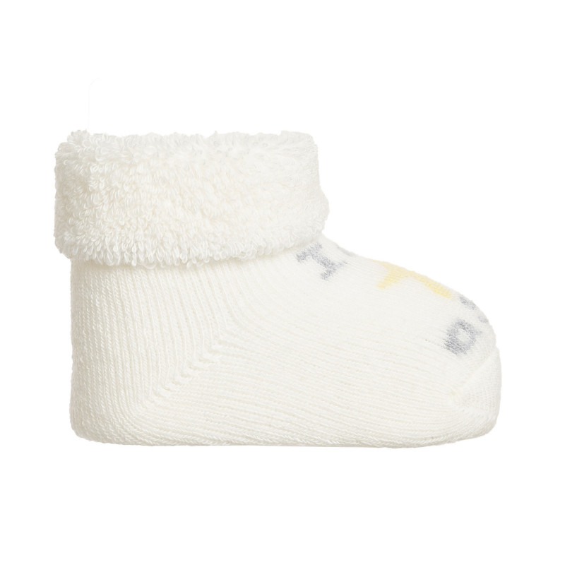 Πλεκτές κάλτσες STAR για μωρά, λευκές  343031