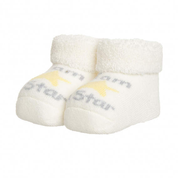 Πλεκτές κάλτσες STAR για μωρά, λευκές Chicco 343033 3