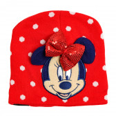 Καπέλο με κέντημα και κορδέλα Minnie Mouse, κόκκινο Minnie Mouse 343077 