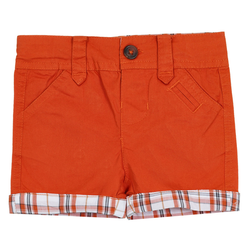 Βαμβακερό παντελόνι μωρού για αγόρι πορτοκάλι  343812